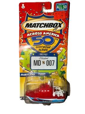 Matchbox Across America 50th Birthday Series Maryland Crabbing Boat Toy